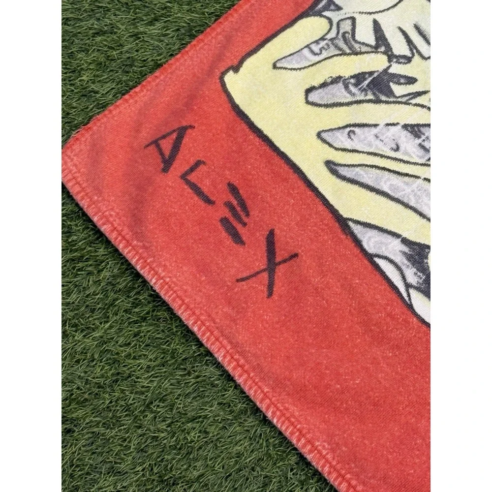 Vintage Save The Forest Beach Towel Cartoon Alex 1991 SOS World 90s Rare